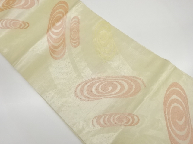 リサイクル　流水模様織出し名古屋帯